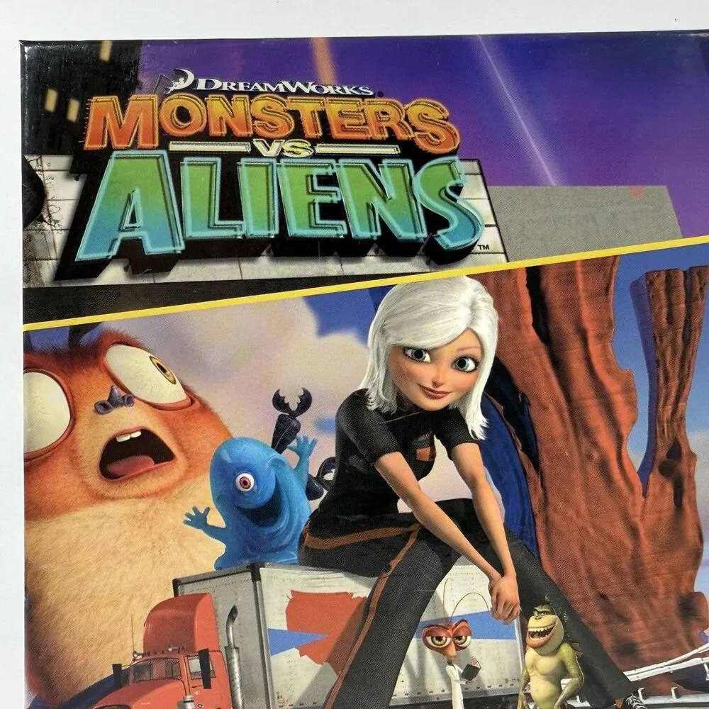 Monsters vs Aliens Panoramas Jr Jigsaw Mega Puzzle 150 Pieces Factory Sealed New